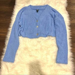 Wild fable blue crop top {size small}